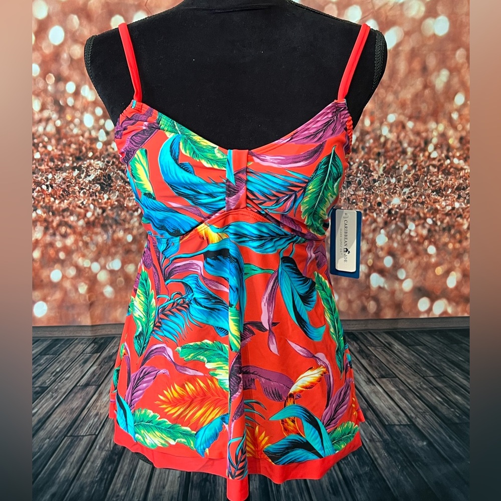 Caribbean Joe Tankini size 8